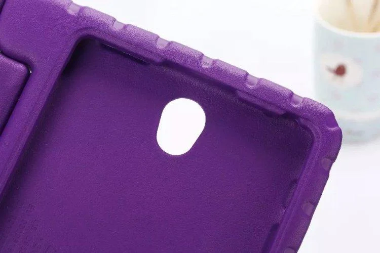 Для samsung Galaxy Tab S 8,4 противоударный чехол T700 безопасный защитный чехол из пены EVA детская Подставка для samsung Tab S 8,4 T705 - Цвет: Фиолетовый