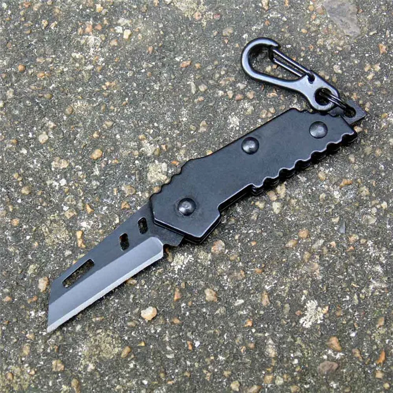 Black B-2 бомбардировщик нано лезвие Тактический карманный нож с брелоком EDC Мультитул швейцарская Военная сталь снаряжение для выживания на открытом воздухе кемпинг - Цвет: Black