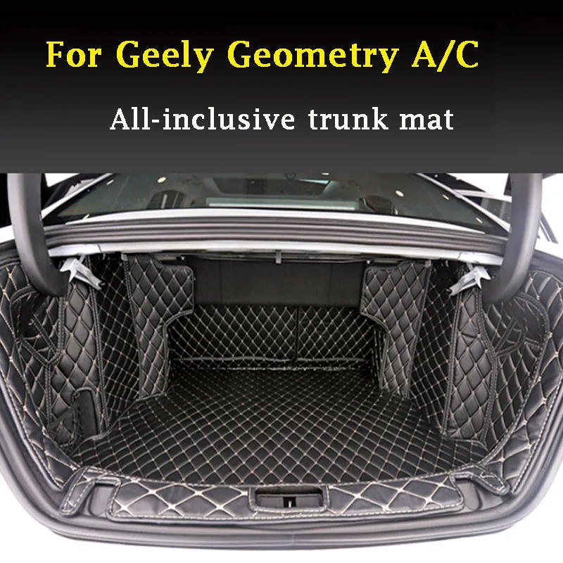 

For Geely Geometry C A 2020 2021 All Inclusive Car Trunk Mat Protector Anti-dirty Auto Tail Box Pad Interior Styling Accessories