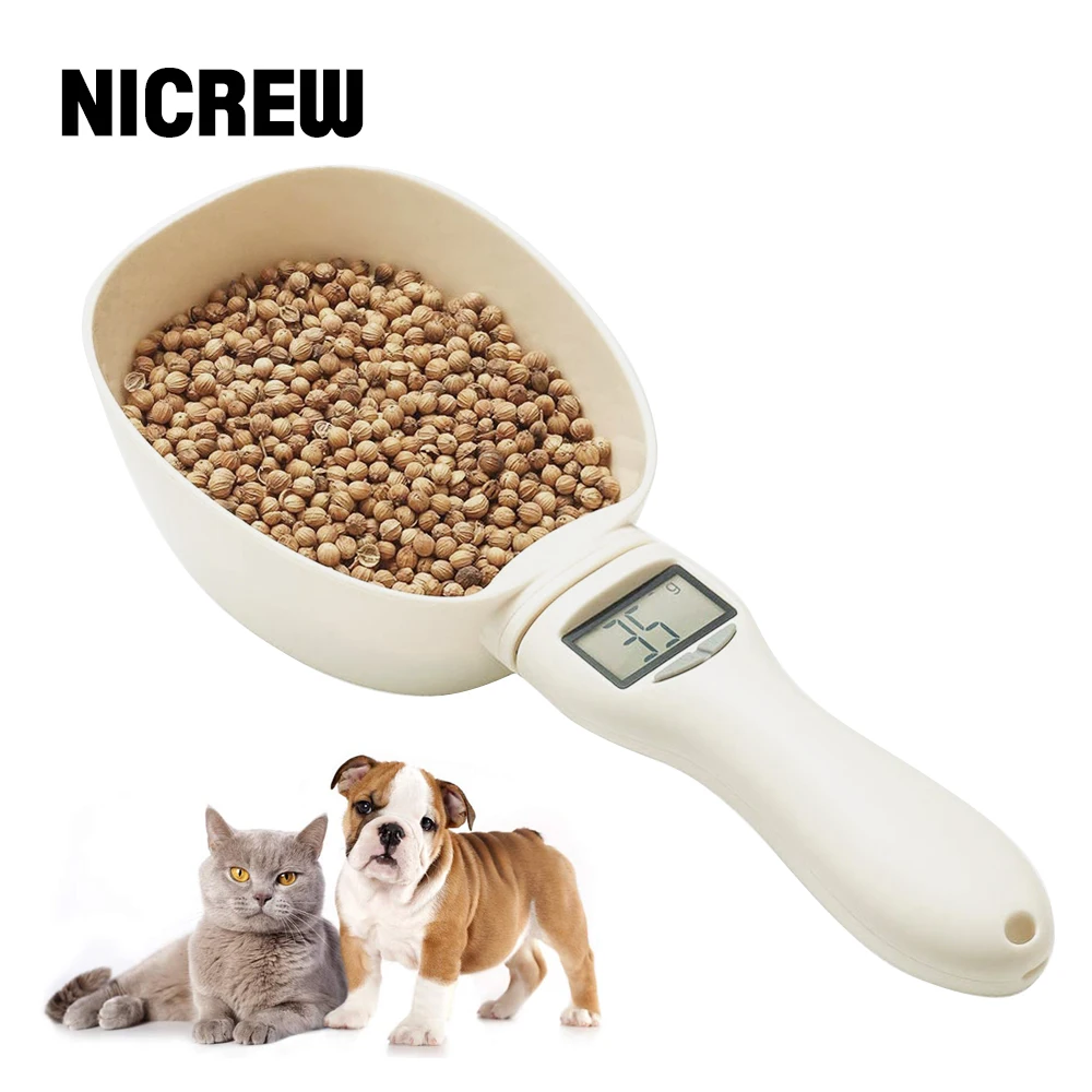 Мерная чашка NICREW для домашних животных цифровая ложка со съемной шкалой и ЖК