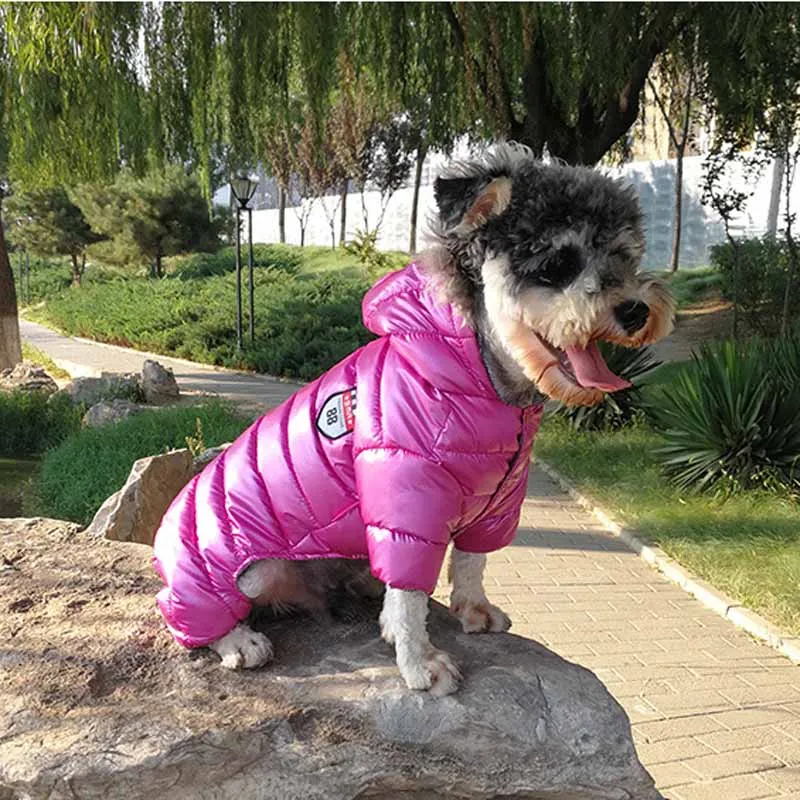 Зимняя одежда для собак для маленьких собак водонепроницаемая куртка для собак комбинезон утепленный теплый пуховик для щенка комбинезон Чихуахуа Одежда для французских бульдогов