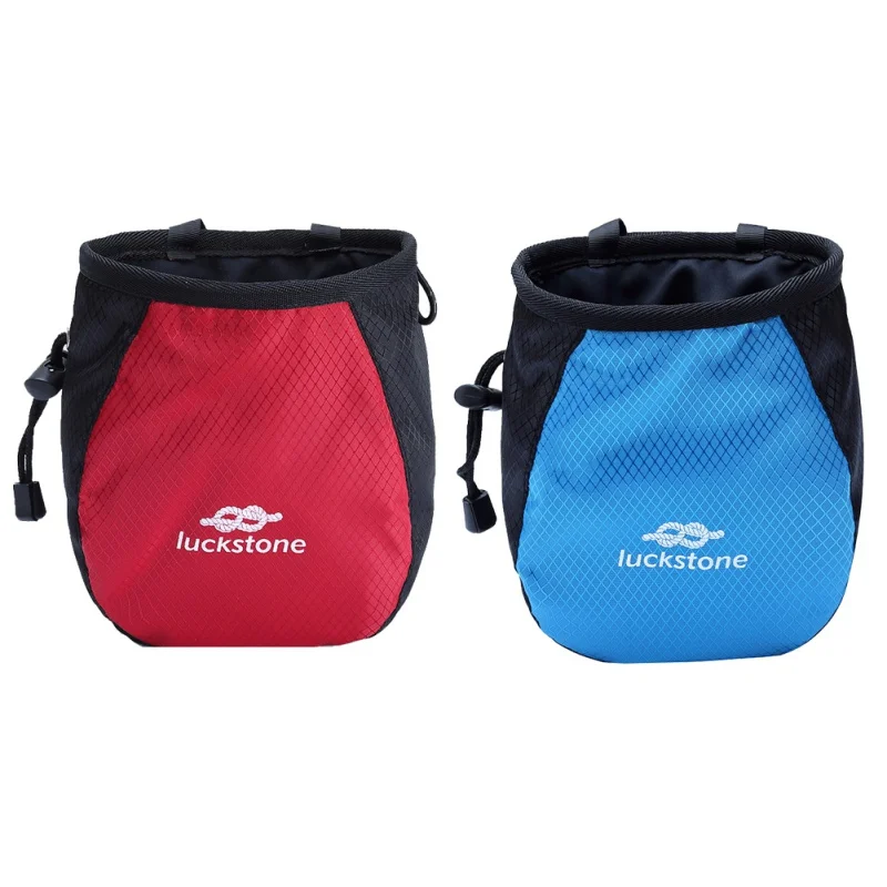 

Chalk Bag Storage Pouch For Rock Climbing Gym With Drawstring And Adjustable Waist Belt New
