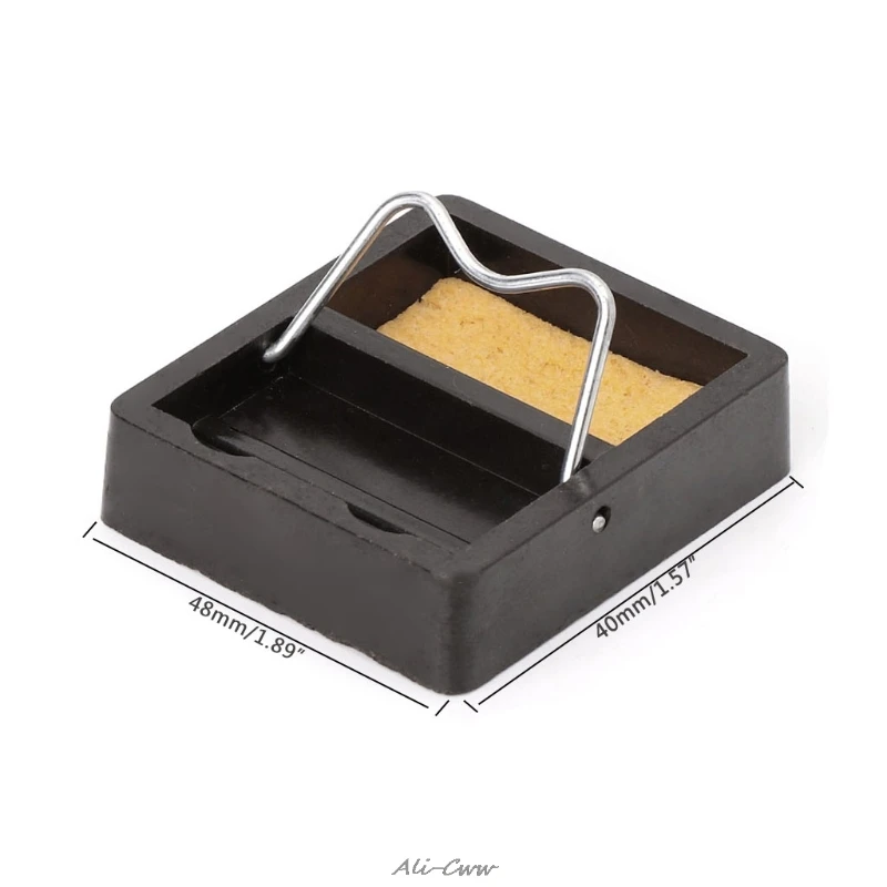 Electric Soldering Iron Stand Holder Support Station Metal Base with Solder Sponge for Butane Gas Pen Shaped Welding Torch soldering iron stand