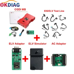 CGDI Prog – adaptateurs complets pour Benz, ligne de Test EIS/ELV, simulateur ELV, adaptateur ca avec nouvelle Diode, prise en charge de toutes les clés perdues 