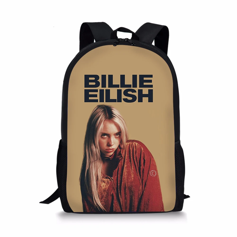 THIKIN хип-хоп рюкзак Billie Eilish, школьные сумки для подростков, девочек, студентов, рюкзак для ноутбука, Женская дорожная сумка с подсолнухом - Цвет: As picture