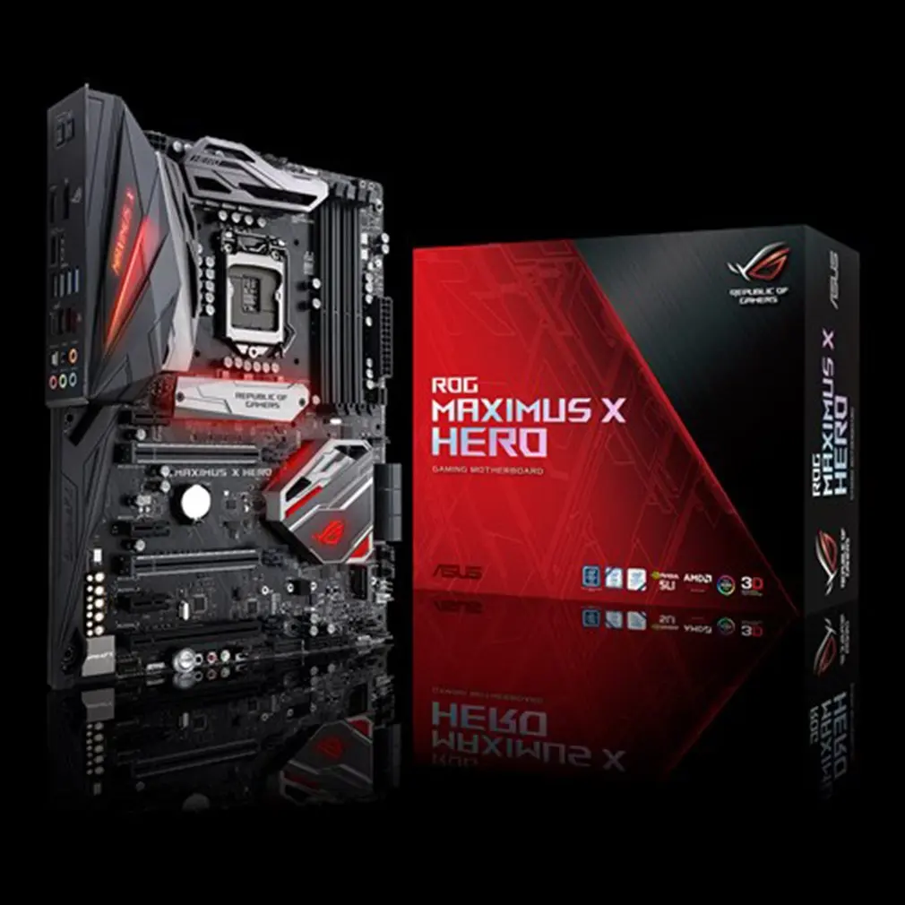 ROG MAXIMUS X HERO Z370 материнская плата с поддержкой LGA1151 DDR4 4133 МГц Dual M.2 USB3.1 компьютерная