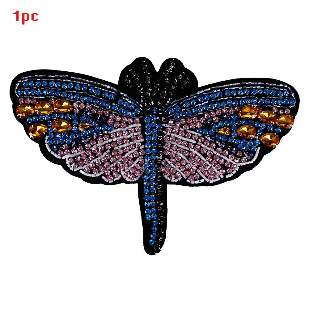 Стразы в виде стрекозы, бабочки, пчелы, насекомые, Скорпион, кристаллы, нашивки для обуви, сумки, швейная одежда, аппликация TH862 - Цвет: 892