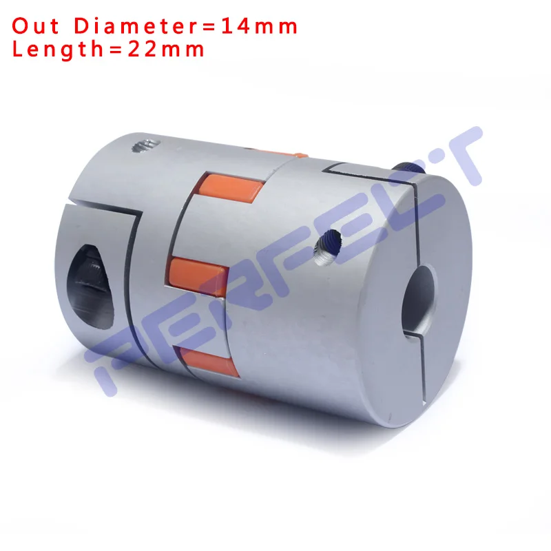 

D14L22 inner diameter 3/4/5/6/8mm Plum coupling star type large torque screw engraving machine servo motor coupler