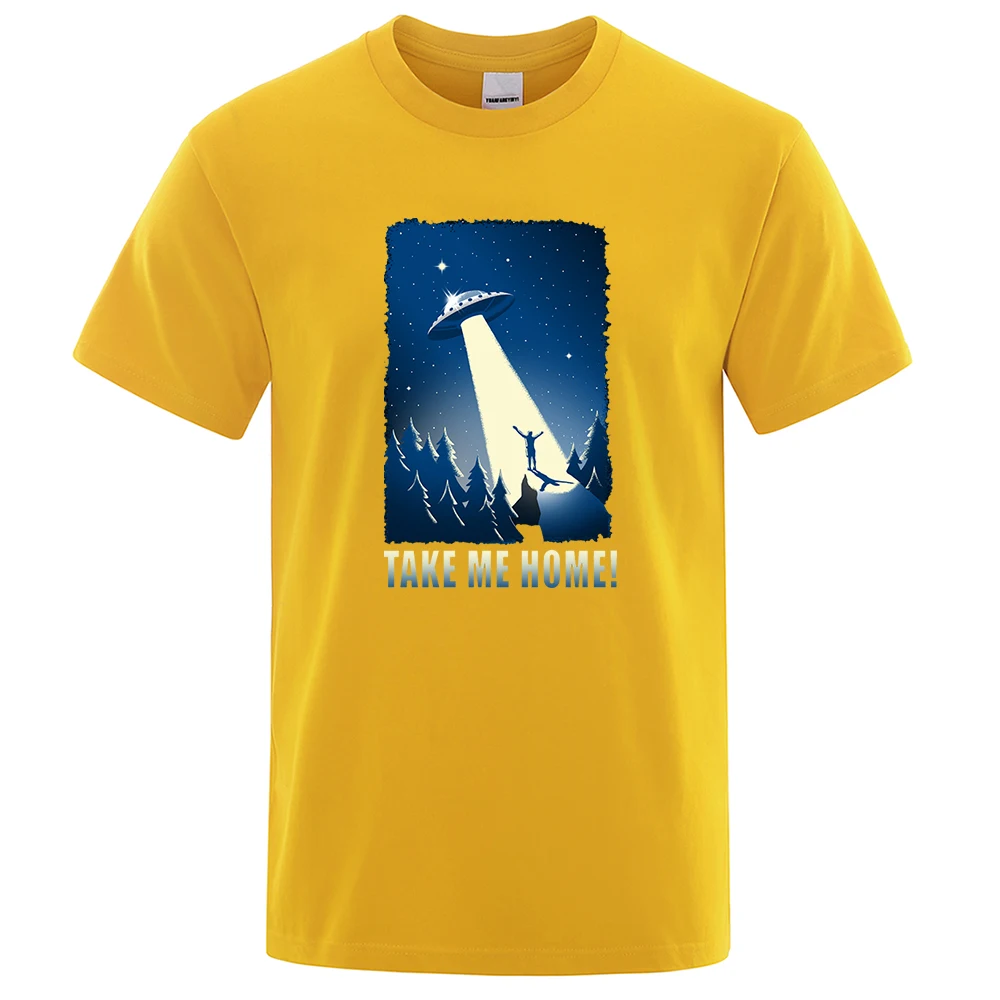 Ouer Space Feeling Tshirs Donna Summer Sreewear See Alien Spaceship Uomo Abbigliamento Divertente Hip Hop Tops Oversize_voghion.com