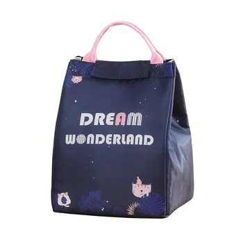 

Unicorn Insulated Lunch Bag Aluminium Foil Lunch Tote Black Blue White Color Food Bag Polyester HOOK & LOOP Closure Food Bag