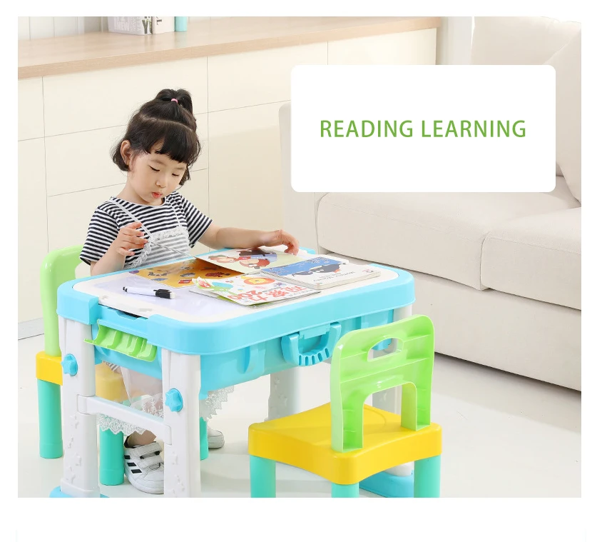 IMBABY, новинка, многофункциональная детская обучающая настольная игрушка, строительные блоки, детские игры, рисование, обучающий стол, развивающие игрушки, свернутые