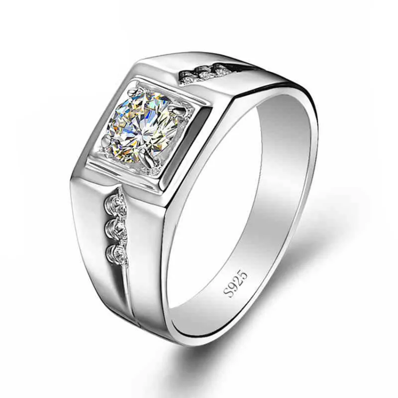 

MADALENA SARARA Sterling Silver 925 Men Ring Unique 8 Hearts 8 Arrows Calve Design Cool