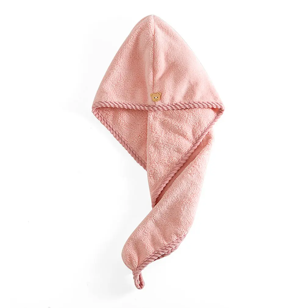 lightpink Быстрое волшебное сухое полотенце для волос, тюрбан, полотенце для волос, полотенце для головы, быстросохнущее супер абсорбент для длинных и вьющихся волос - Цвет: lightpink