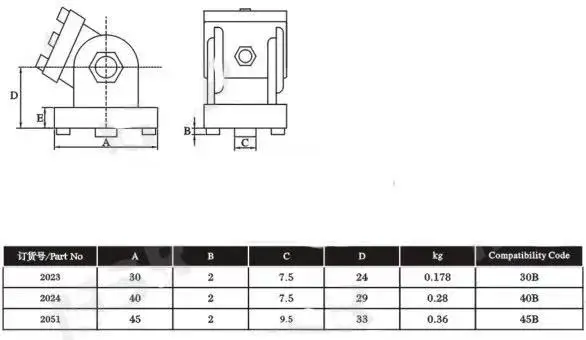 3030 4040 4545 Metal Hinge Zinc Alloy Hinge Door Connector For Aluminum Extrusion Profile