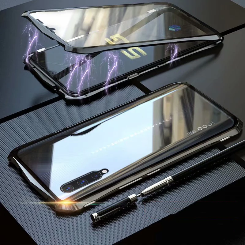 Роскошный Алюминиевый металлический чехол с Бэтменом для Vivo Iqoo 5g, тонкий жесткий чехол из закаленного стекла на магните для Vivo Iqoo 5g