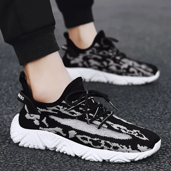 

Summer Fashion 2020 Casual Shoes Men Sneakers Men Breathable Flyknit Trend Lace Up Men Sneakers Male Trainer Footwear Krasovki
