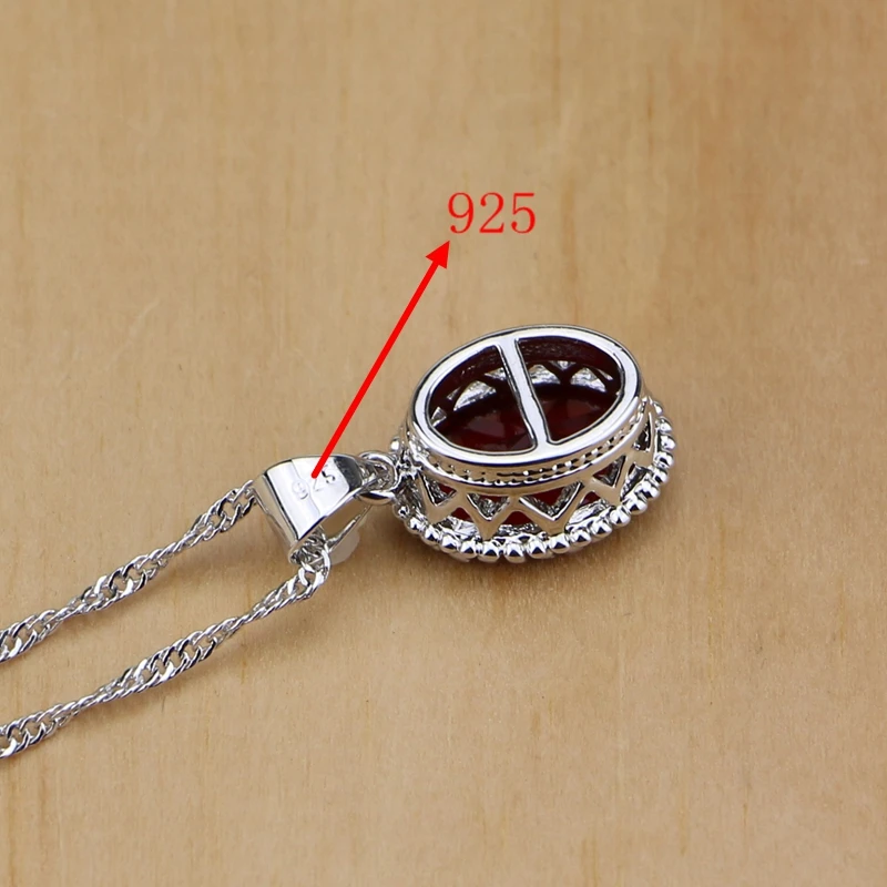 Комплект из колье серёг кольца и браслета серебра 925 пробы|jewelry sets women|jewelry setsjewelry red