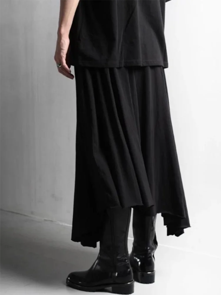 Men's Wide-Leg Pants Spring And Autumn New Yamamoto Style Personality Asymmetric Design Hip Hop Casual Loose Oversized Pants