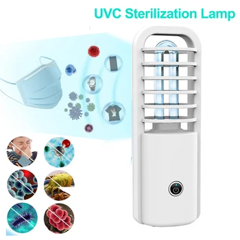 

New UV portable USB rechargeable ultraviolet germicidal lamp indoor mini UVC sterilization violet disinfection lamp