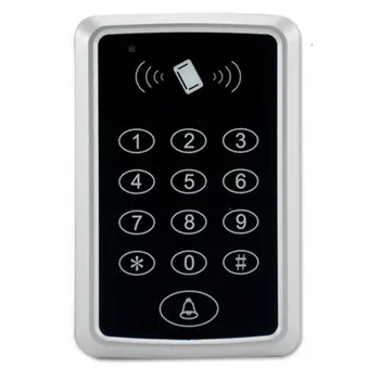 

Entry Access Control RFID Code Password With 10 Keyfob Proximity Fingerprint System For Door Lock Swipe Card Home Security