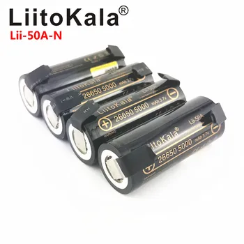 LiitoKala Lii-50A 26650 5000mAh bateria litowa 3 7V 5000mAh 26650 akumulator 26650-50A odpowiednie + DIY nikiel arkusze tanie i dobre opinie Li-ion Rohs CN (pochodzenie) Tylko baterie Pakiet 1 1-10