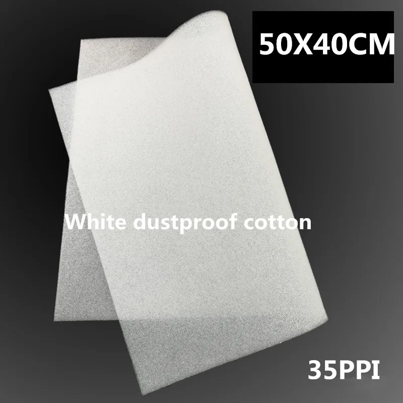 

500*400*3/5MM White computer case dustproof cotton fan fan filter cabinet equipment cooling dust sponge 50X40CM