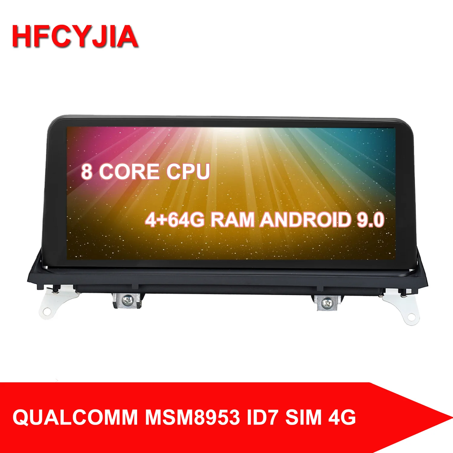 Sale HFCYJIA 10.25" IPS Touch Car Screen For BMW E70 E71 07-13 Android 9.0 System 4+64G RAM GPS Navi BT WIFI 4G Google AUX 8 Core CPU 0