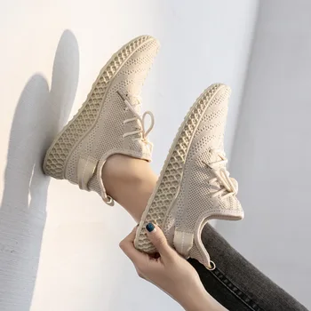 

2020 Spring Breathable Women Sneakers Mesh air Light low cut sports Casual Shoes Woman Running Shoe 4h17