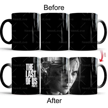

1Pcs 350mL The Last of Us Part II Video Games Coffee Magic Mug Changing Color Mugs Milk Tea Morning Cup Best Gift for Your Frien