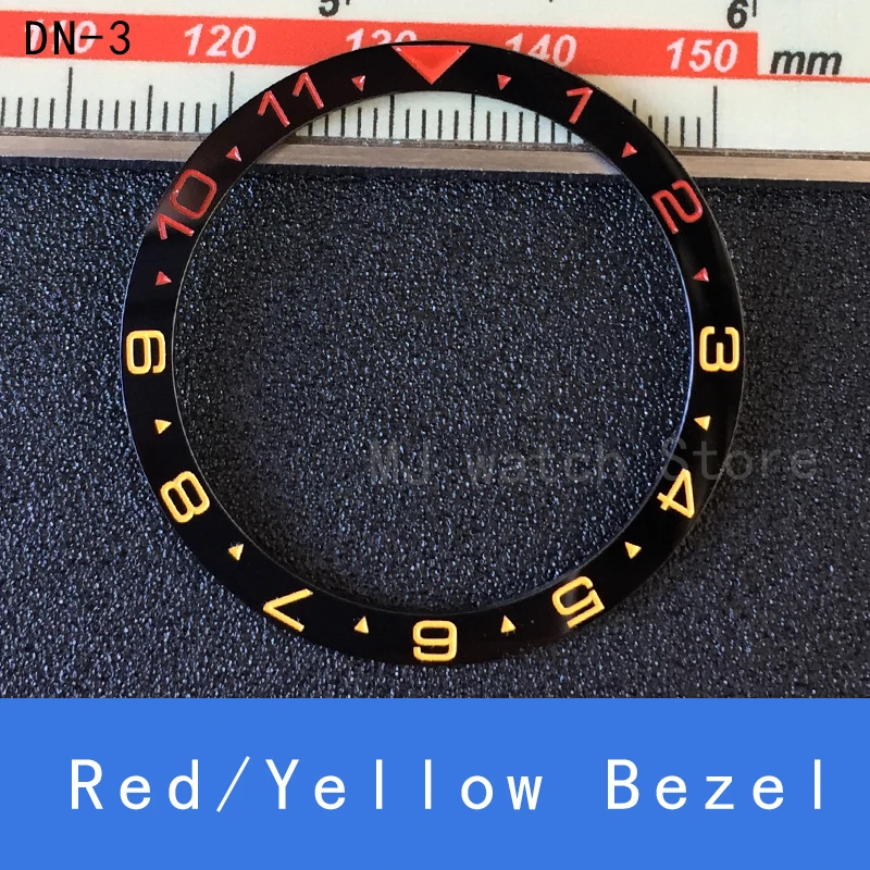 Inserto De Bisel Cerámico Plano De 38mm Negro/azul/verde SKX007/Dual