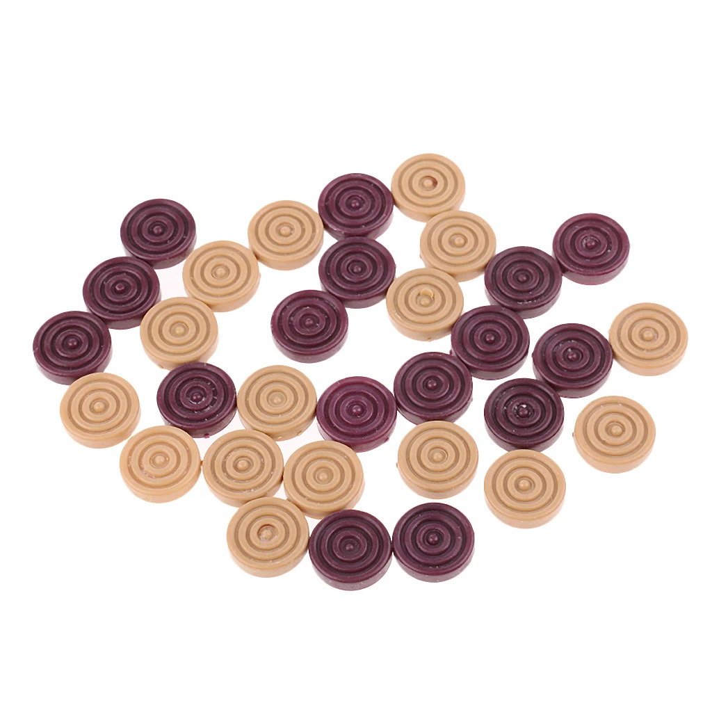 32pcs Round Checkers Chess Pieces Replacement Board Game Player 32pcs Round Checkers Chess Pieces Replacement Board Game Player