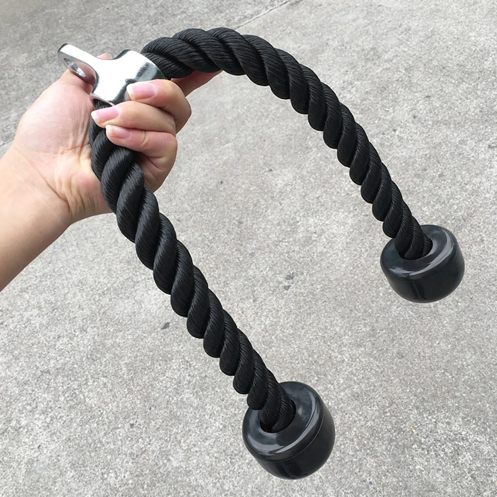 

Training Pull Down Rope Triceps Push Down Rope 27IN Non Slip Cable Attachment for Gym Training Equipment nylon