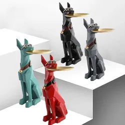 Table basse d'angle Portable 3D avec chien, meuble décoratif pour la maison, table d'appoint de salon 