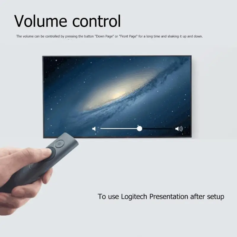 Logitech Bluetooth 30 м Диапазон прожектор Презентация дистанционное управление Расширенный цифровой Подсветка беспроводной Презентер ручка сланец