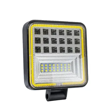 

led work light 126W square with aperture car lights large field of view car lights practical portable