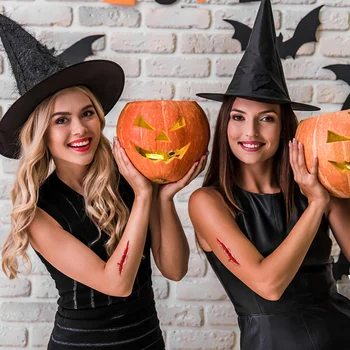 

20Pcs Sticker Safety Horror Party Supplies Fake Scar Sticker for Masquerade