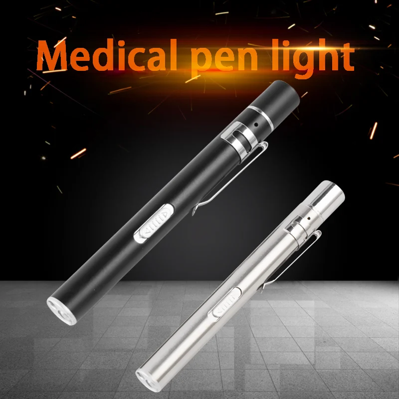 

USB Rechargeable Flashlight Magnet Mini LED Torch Double Light Source Keychain Flashlight Stainless Steel Waterproof Pen Light