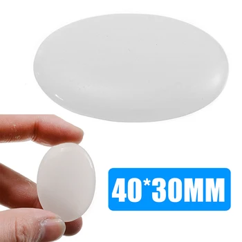 

1pc Natural Healing Crystal Meditation Stone Selenite Worry Stones for Soothing Massage Relaxation 40*30mm