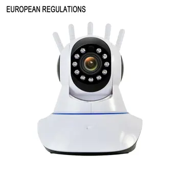 

360 degree WIFI 1080 P Beveiliging IP Pan Tilt Camera Draadloze IR Babyfoon met 5 Antennes 110 V-240 V baby camera