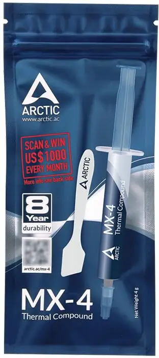 ARCTIC MX 4 4g 8g 2g 20g AMD Intel процессор процессорный кулер охлаждающий вентилятор