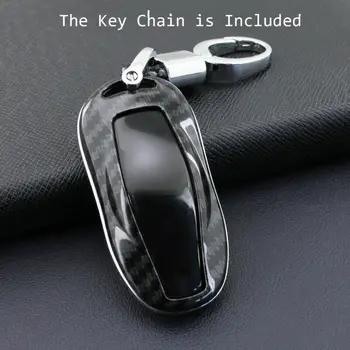 

Hard Key Case Parts Car Auto ABS Carbon fiber style Shell Protection Housing
