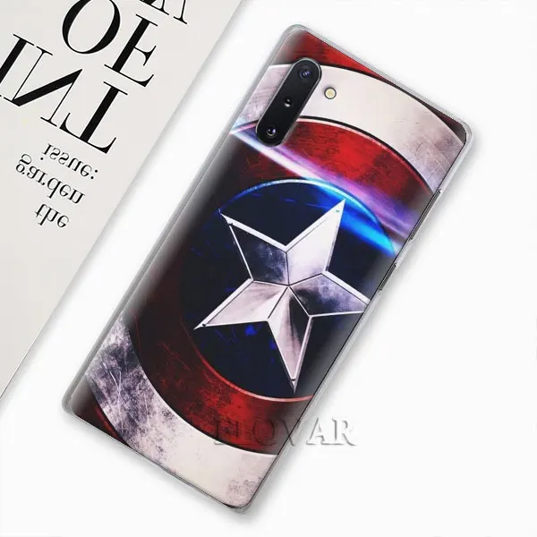 Marvel comic Капитан Америка чехол для телефона samsung Galaxy Note 10 Plus Note 8 9 S10 S9 Plus S10e A30 A40 A50 A70 жесткий чехол - Цвет: H07