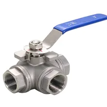 1 шт. Женский 3 Way для пальцев, искусственные бриллианты, Т-образный l-типа 304 Нержавеющая сталь шаровой клапан