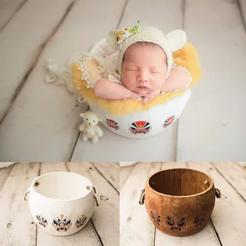 

Photography Baby Props Baby Shoot Studio Accessori Peking Opera Bucket Photo Props Newborn Photography Prop Newborn Accessori