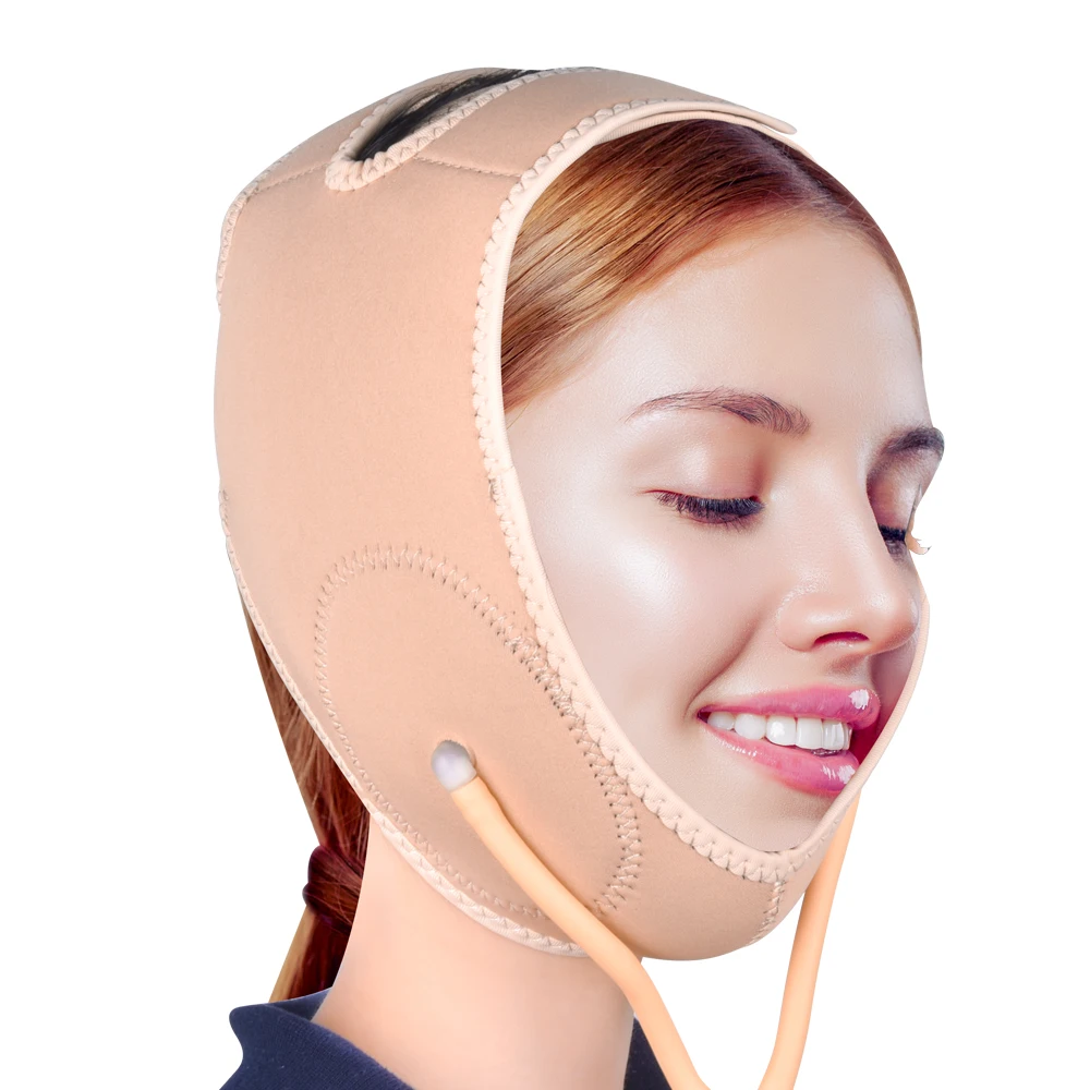 Воздушный пресс подтягивающий пояс маска для лица Массажер V-Line щек подбородок для похудения Пояс для лица формовочная повязка для