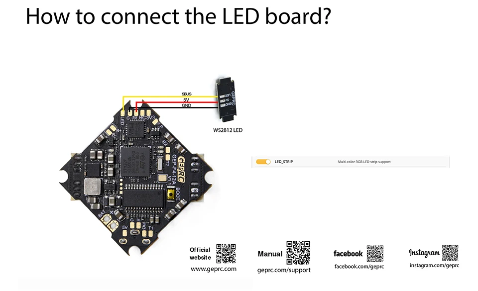 GEPRC GEP-12A-F4 STM32F411 F4 Контроллер полета и 12A ESC Поддержка 2~ 4 S батарея для крошечного внутреннего четырехъядерный FPV гоночный микро-Дрон