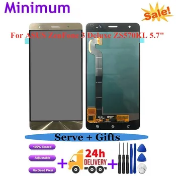 

For ASUS ZenFone 3 Deluxe ZS570KL 5.7" LCD Display Touch Screen Digitizer Assembly Replacement Parts For Asus Z016D LCDs