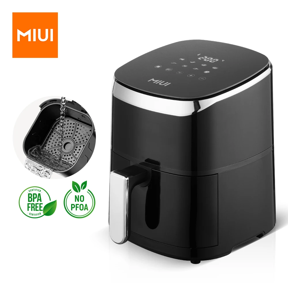  MIUI воздушная фритюрница, 4. 5л Семейный пакет цифровой контроль электрическая фритюрница, безмасляная MI-CYCLONE 360 ° выпечки тостер, сердце …