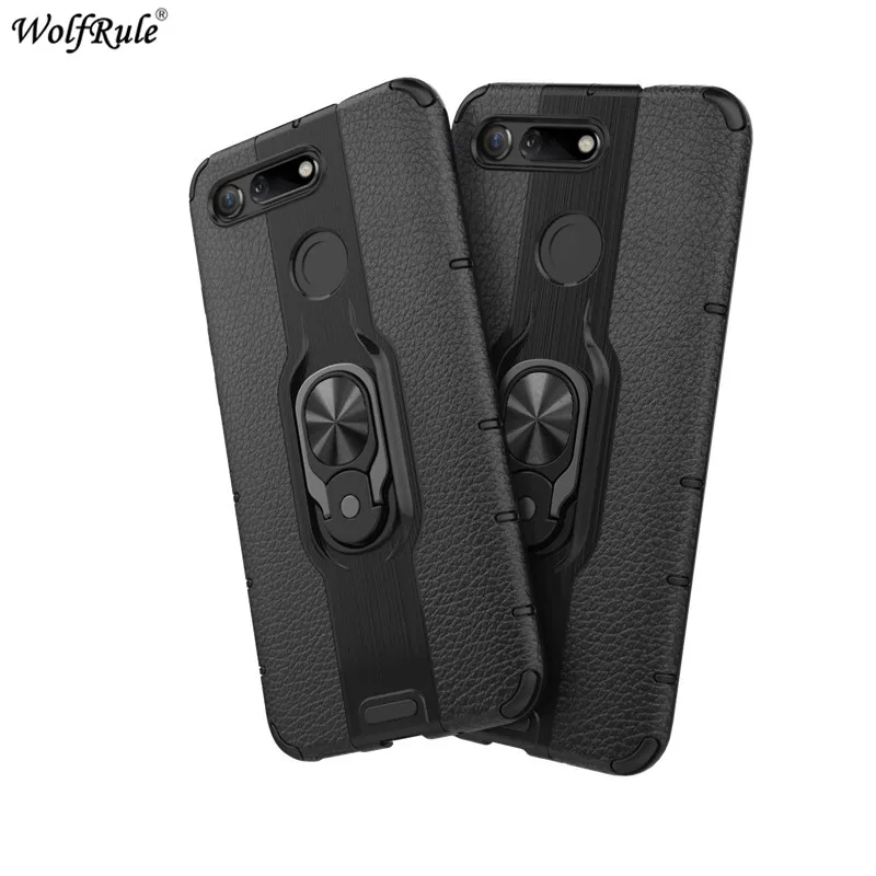 Ring Bracket Phone Case On the For Huawei Honor View 20 Armor Cover Bumper V20 6.4'' |