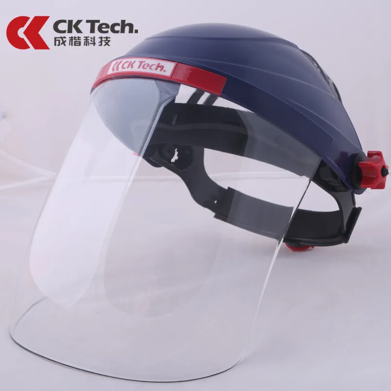 Ck Tech. Protective Face Shield Transparent Cooking Face Protection Mask Anti-splash Black Full Face Protect Shields